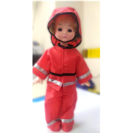 Одежда для куклы "Пожарный" арт.ОК24