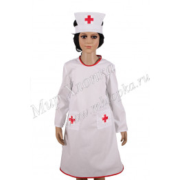 Детский халат медсестры с головным убором арт. КС304