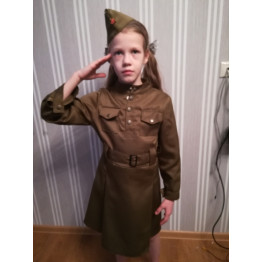 Платье военных лет для девочки арт. КС344