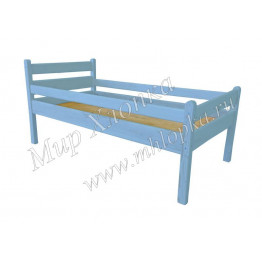 Кровать детская "Мишаня" с бортами синяя