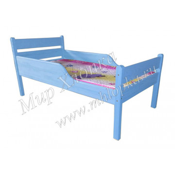 Кровать детская "Мишаня" с полубортами синяя - 4,680.00