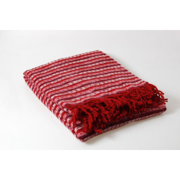 Одеяло-плед 25 шерсть вафелька, волна 130х170 - 648.00