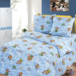 Комплект детского постельного белья "Миши в армии" АртДизайн
